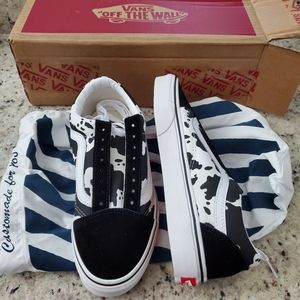 NEW never worn VANS *CUSTOM* Cowprint women's sz 8.5